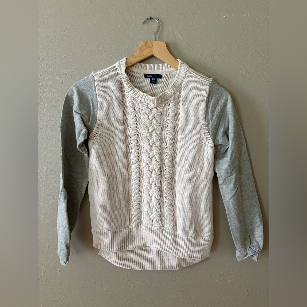 Gap Kids mixed media sweater